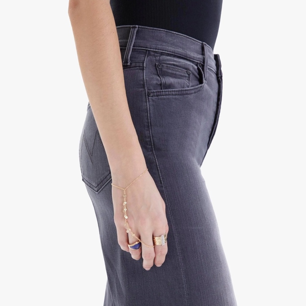 MOTHER- Tomcat Roller High Rise Fray Hem Jeans in Dancing In The Moonlight - Picture 3 of 7